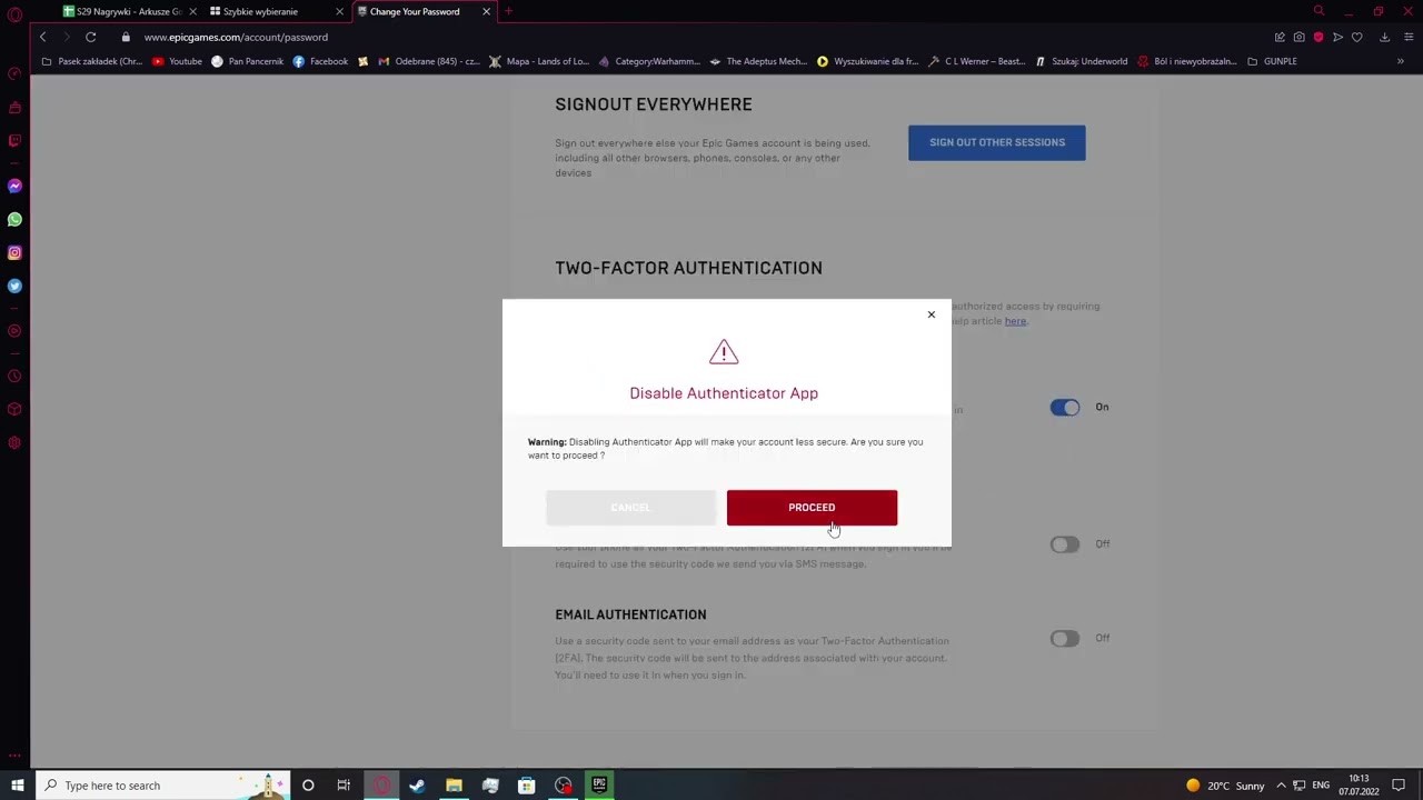 How To Turn Off 2fa Epic Games Tutorial 