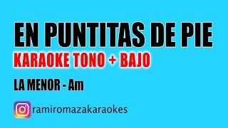 Video thumbnail of "En puntitas de pie (Karaoke Folklore) Música instrumental argentina. Pista en guitarra, bajo y bombo"