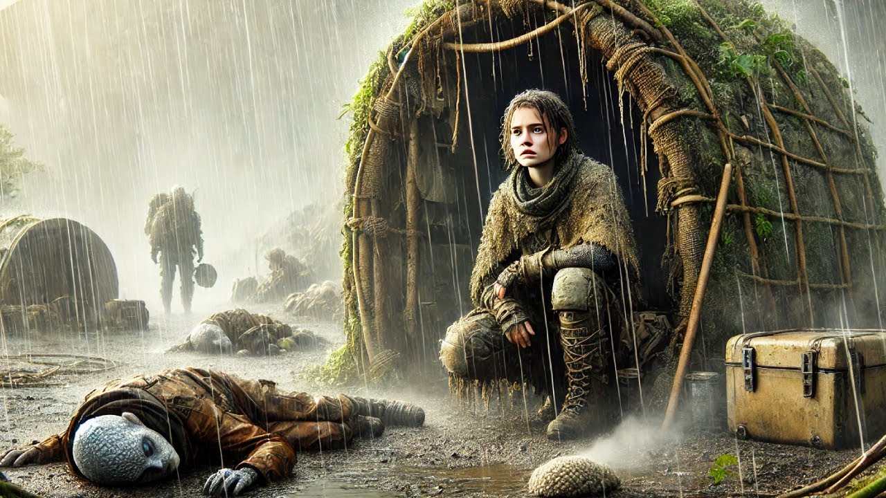 No Shelter, No Tools, No Hope—Human Builds Stormproof Hut While Aliens Sleep in the Rain / HFY