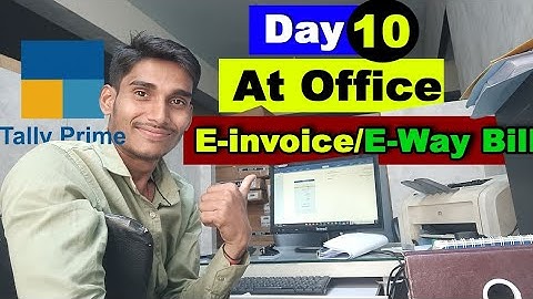 Make E invoice and / E way Bill Tally Prime🧑‍💻