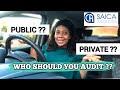 Who To Audit : PUBLIC (listed) vs Financial Services vs Private Companies ?|| CA(SA) articles