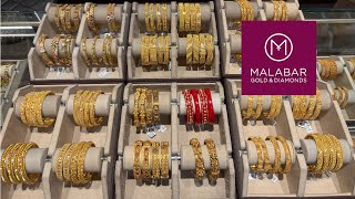 Wow Dont Miss Beautiful Gold Bangle Below 50,000 Starting Lightweight Heavy Look From Malabar Gold
