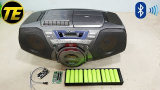 Bluetooth and Rechargeable Batteries Mod for Sony CFD-G50L