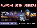 AMONG US x STUMBLE GUYS #91 | PLAYING WITH VIEWERS (Can join without mod)