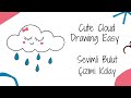 Sevimli Bulut Çizimi - Cute Cloud Drawing Easy - Sevimli Bulut Çizimi Kolay - Nasıl Çizilir?
