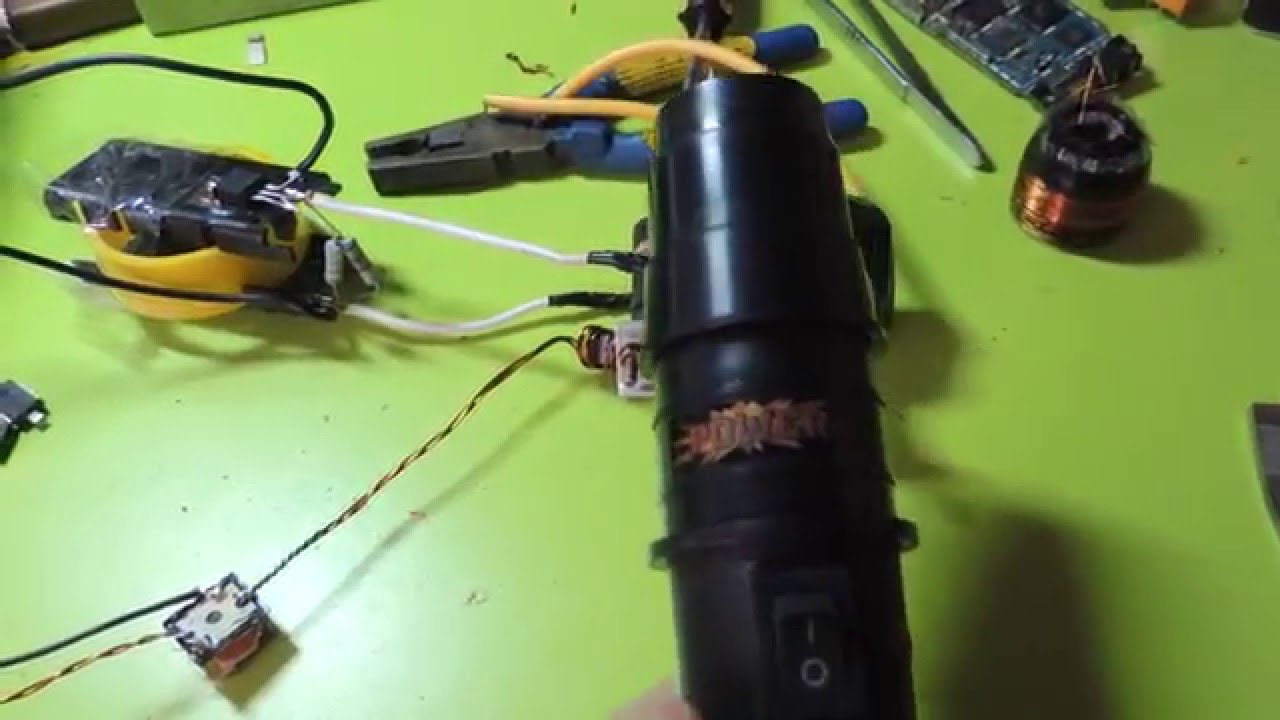 Электрошокер дикий на IRF3205 и строчнике 110пц16 - YouTube