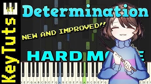 NEW AND IMPROVED Determination from Undertale - Hard Mode [Piano Tutorial] (Synthesia)