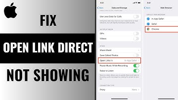 How to Fix Link Direct Open In Browser Problem In Iphone iOS