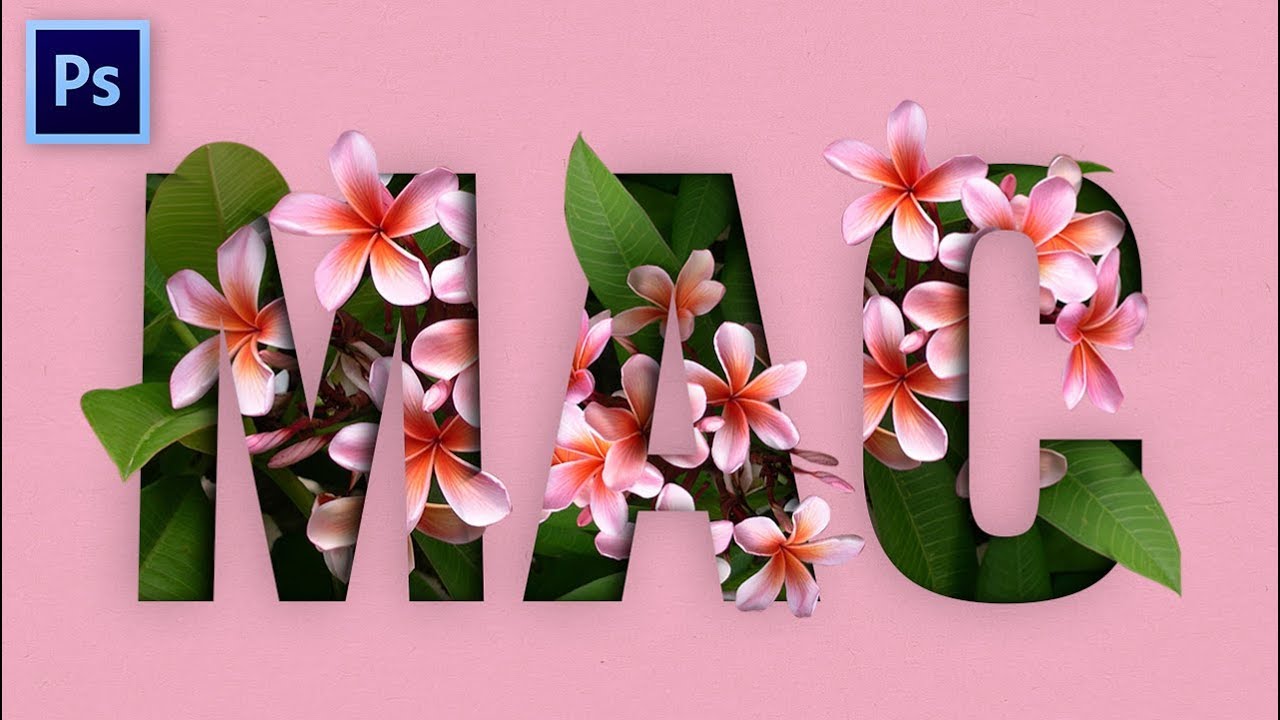  Cara  Membuat  Desain  Typography Bunga di  Photoshop  Floral 