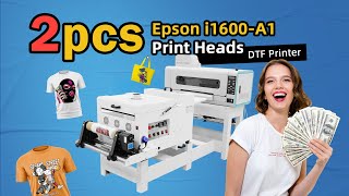 DTF Printer for Small Factories | XF-A2 with Dual Epson i1600 Heads β See It in Action!