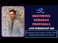 Fasttrack live workshop 20 mastering research proposals