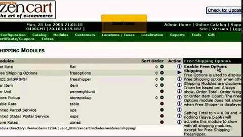 How to add shipping modules in ZenCart