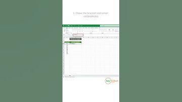 How to generate Roman Numbers in Excel?