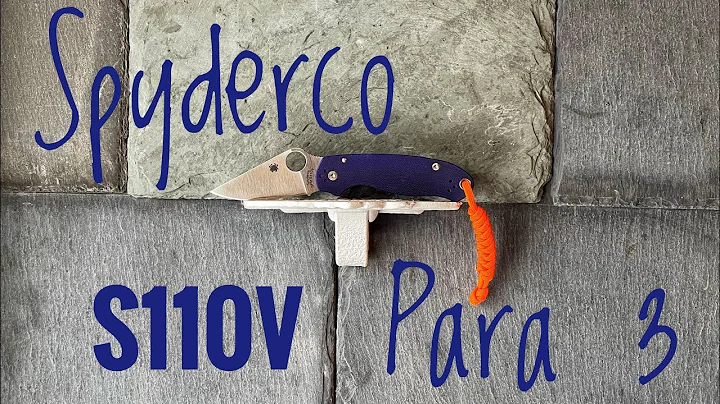 Knife Overview - Spyderco Paramilitary 3 - CPM S110v