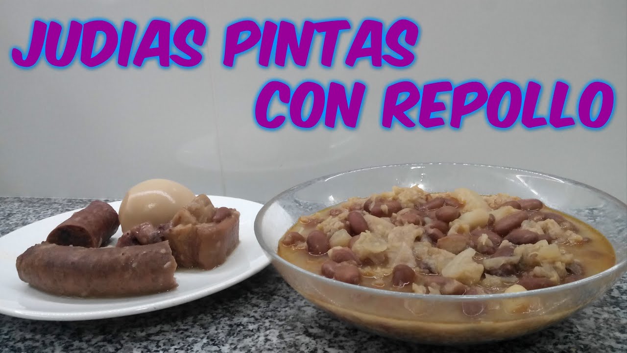 COMO HACER JUDÍAS PINTAS CON REPOLLO||COCINA CON PILAR||