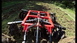 #222 Fall Food Plot, Discing With RK 55 Compact Tractor