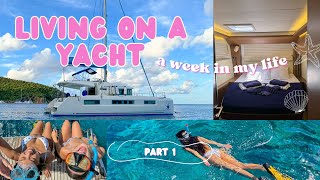 BVI YACHT VLOG PART 1 | snorkeling, island hopping, yacht charter