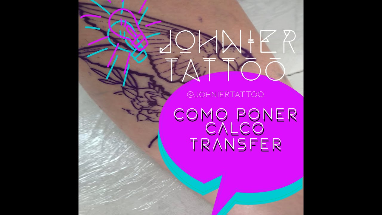 💙 1-01 aprende a tatuar. como poner calco en la piel, . Tattoo, como hacer transfer.💙 tutorial