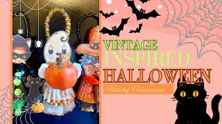 Let's Make some DIY Vintage Inspired Halloween Decorations ~ How CUTE are these?! Ornament Howto