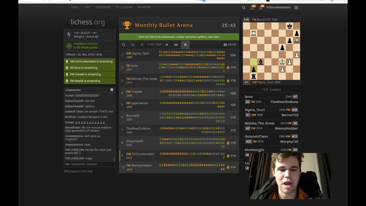 When Magnus Carlsen forgets that he’s streaming..