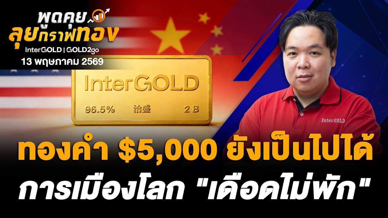 ทองคำ $5,000 ยังเป็นไปได้ การเมืองโลก "เดือดไม่พัก" l 13 พฤษภาคม 2569 l พูดคุยลุยกราฟทอง Ep.249