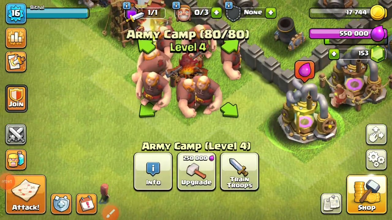 Clash of Clans | Gameplay | Supercell | @TexasRs | I have upgraded my Town hall from level 4 to 5 