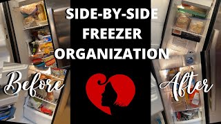 SIDEBYSIDE FREEZER ORGANIZATION | ORGANIZE WITH ME: THE HOME EDIT FREEZER ORGANIZATION METHOD