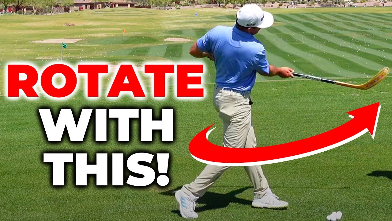 The Hockey Stick Drill YOU NEED To Rotate In The Golf Swing (Split Grip