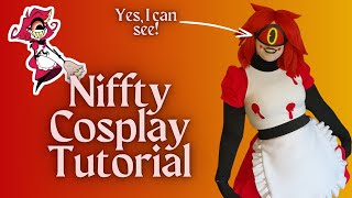 Making a Cartoon Eye | Niffty from Hazbin Hotel Cosplay Tutorial | FREE Pattern