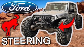 FORD BRONCO STEERING ON CUSTOM JEEP JK/JL