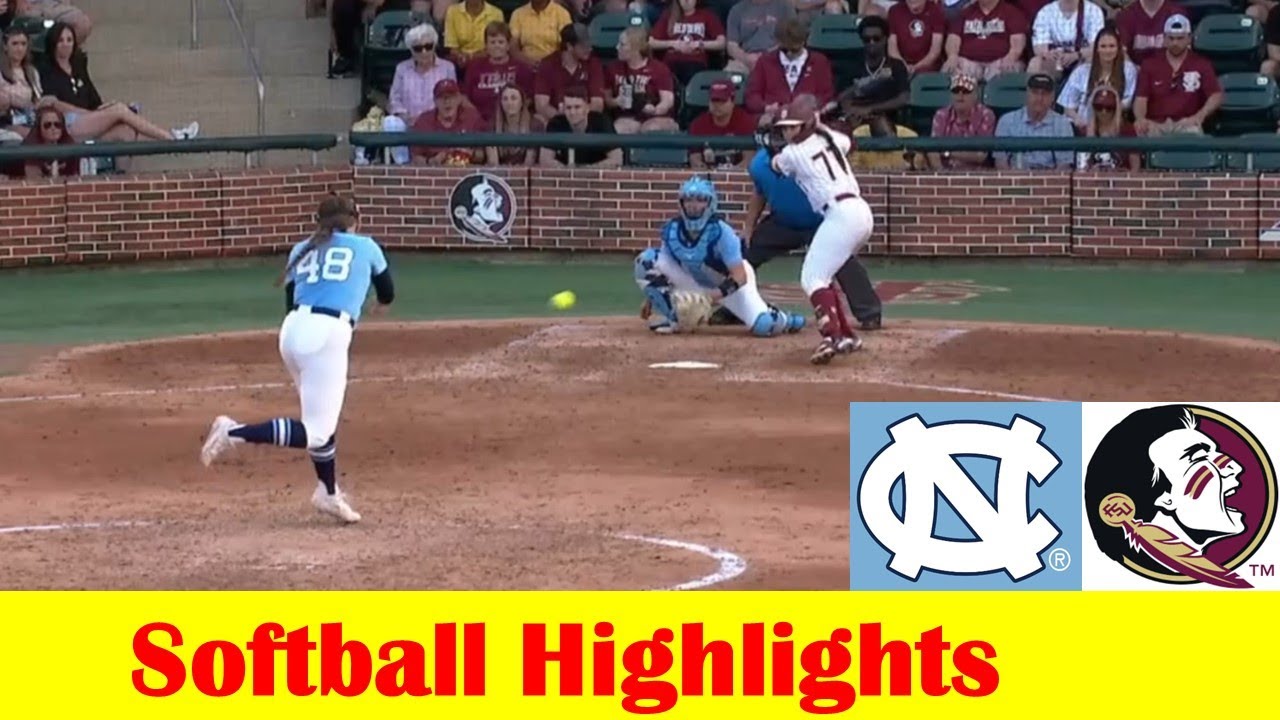 North Carolina vs #16 Florida State Softball Game 1 Highlights, April 26 2024