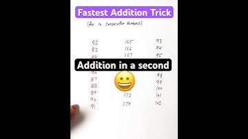 How to Add 10 consecutive numbers Trick|| Fastest Addition Trick || Cool Math Hack