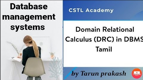 Domain Relational Calculus in Tamil