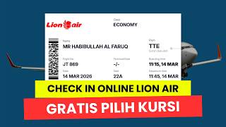 KALIAN WAJIB TAHU 2 HAL INI! Cara Check In Online Lion Air Traveloka Pakai BookCabin