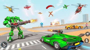 This All Robot Hit All of People? Army Bus Robot Car Game – Transforming robot games 2021- Part 2