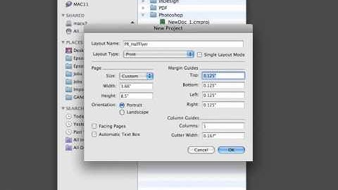 Create a New Document in QuarkXpress 8