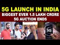 5g launch in india  biggest ever 15 lakh crore 5g auction ends  pakistani public reaction  sana