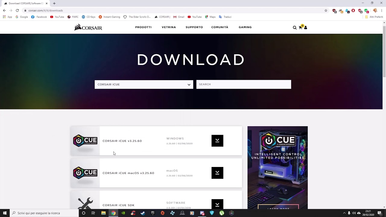 Corsair ICUE  e Asus Aura Sync - Compatibili Now !