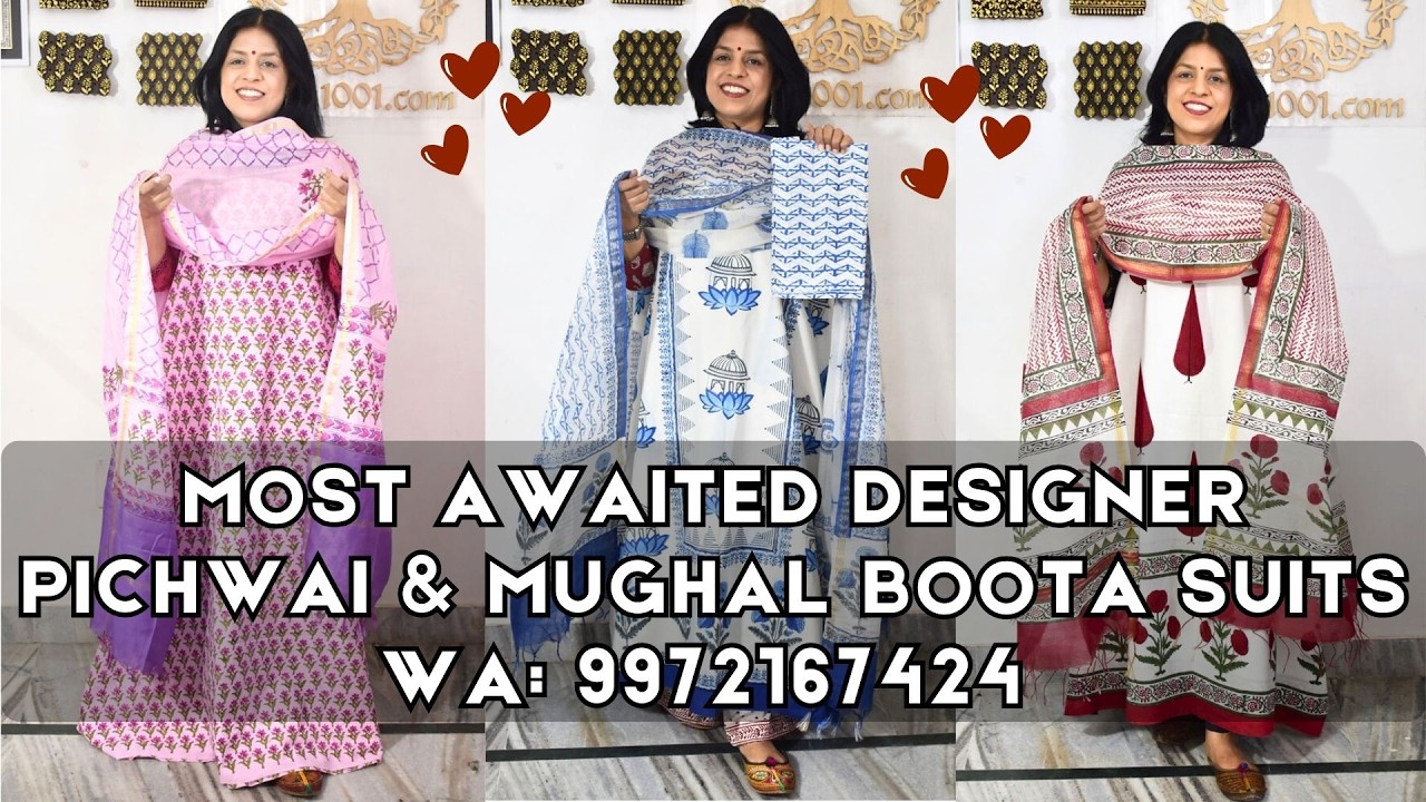 5th Mar MOST AWAITED DESIGNER PICHWAI & Other design suits. WA 9972167424- India1001