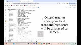 CS50 Introduction to Programming with Python Final Project: Guess the Country!