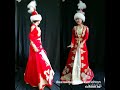 Казахская одежда | Красный камзол длинный.