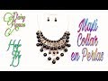 Maxi Collar Perlas negras Fácil de Hacer! DIY