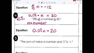 Pre-Algebra Unit 2 (pages 5/6)