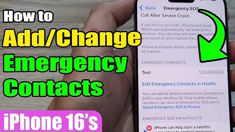 📞 How to Add/Change Emergency Contacts for Emergency SOS on iPhone 16/16 Pro Max 📱 | iOS 18 Guide