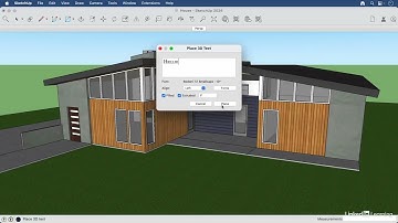 273   Adding 3D text in SketchUp