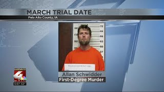 March trial date set for Emmetsburg, IA man charged with murder