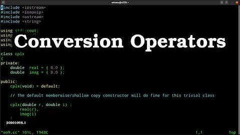 C++ Conversion Operators