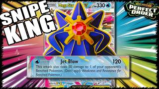 Ultimate Bench Snipe with Mega Starmie ex! - Perfect Order | Table Top Gameplay screenshot 5