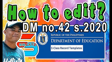 How to edit 4th grading sheet in easy way? | Official E-Classrecord | DM No. 42 s.2020