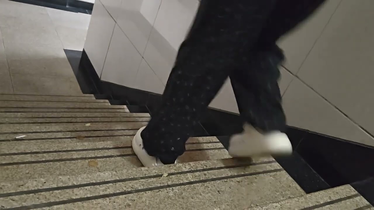 Candid Crush Teen girls step on jelly drops without caring